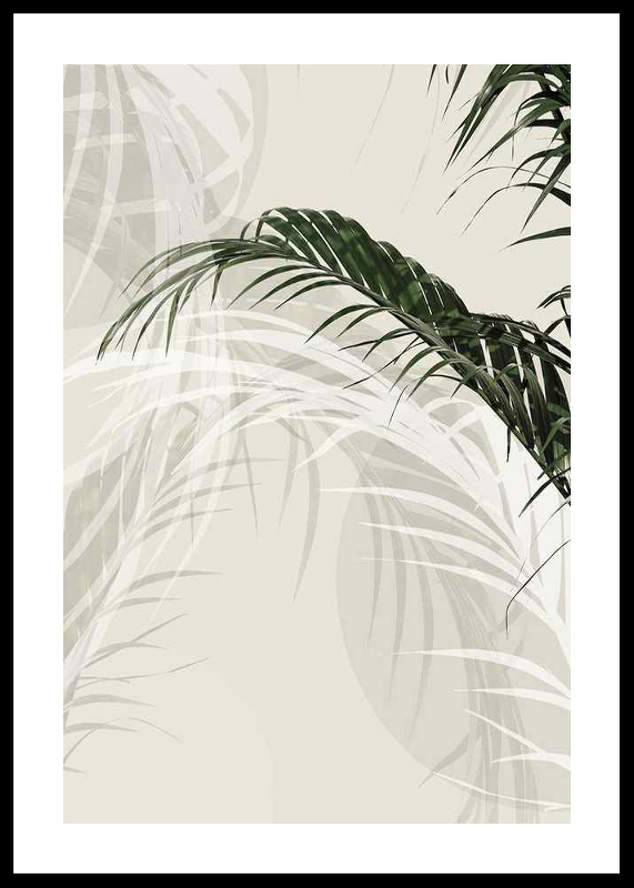 Abstract Palm Leaves No1-0