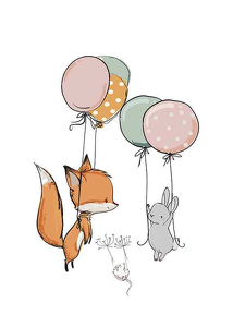 Animals And Balloons No1-1