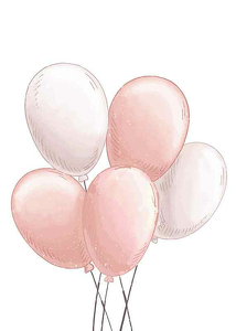 Poster Pink Balloons