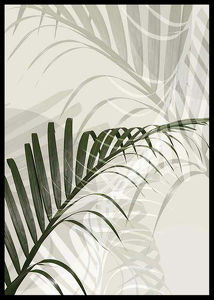 Abstract Palm Leaves No2-2