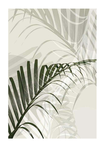 Abstract Palm Leaves No2-1