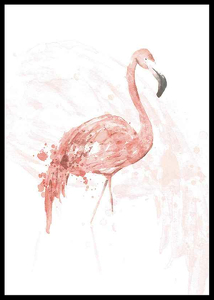 Watercolor Flamingo-2