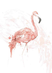Watercolor Flamingo-3