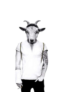 Sanna Wieslander Hipster Goat-1