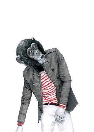Poster Sanna Wieslander Monkey Business