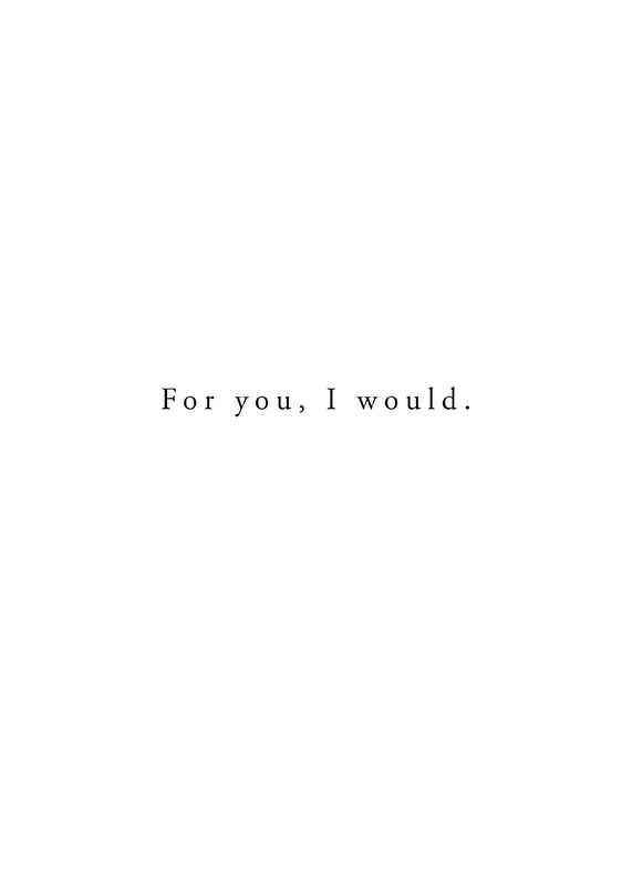 For You I Would-1