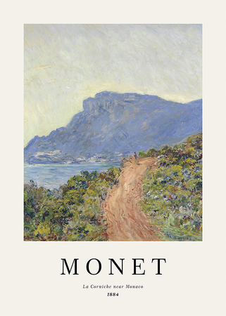 Poster Monet La Corniche