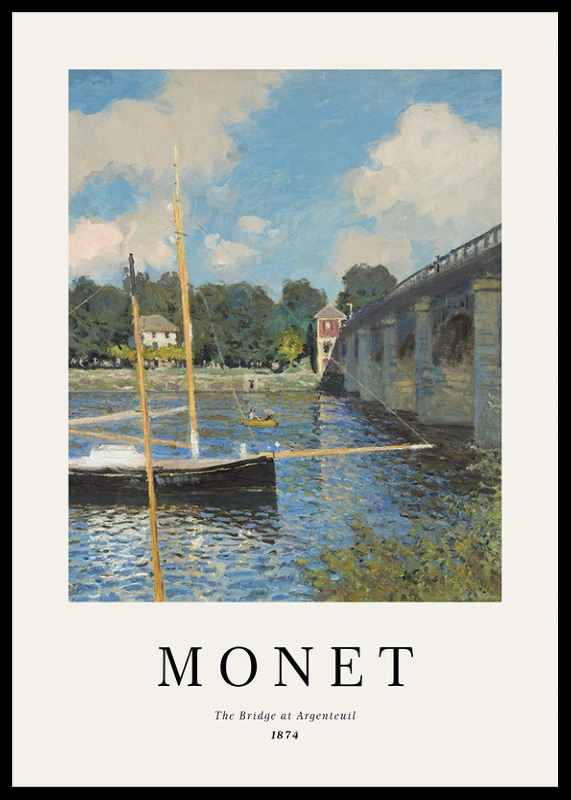 Monet Bridge At Argenteuil-0