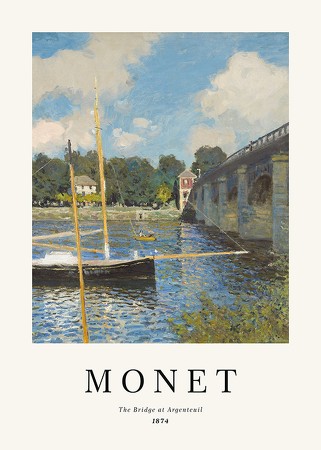 Poster Monet Bridge At Argenteuil