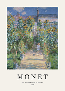 Monet Garden At Vetheuil-1