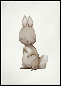 Watercolor Hare-2