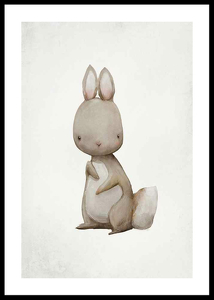 Watercolor Hare-0