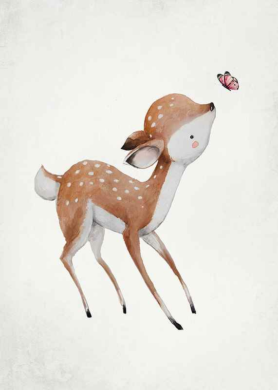 Watercolor Deer-3