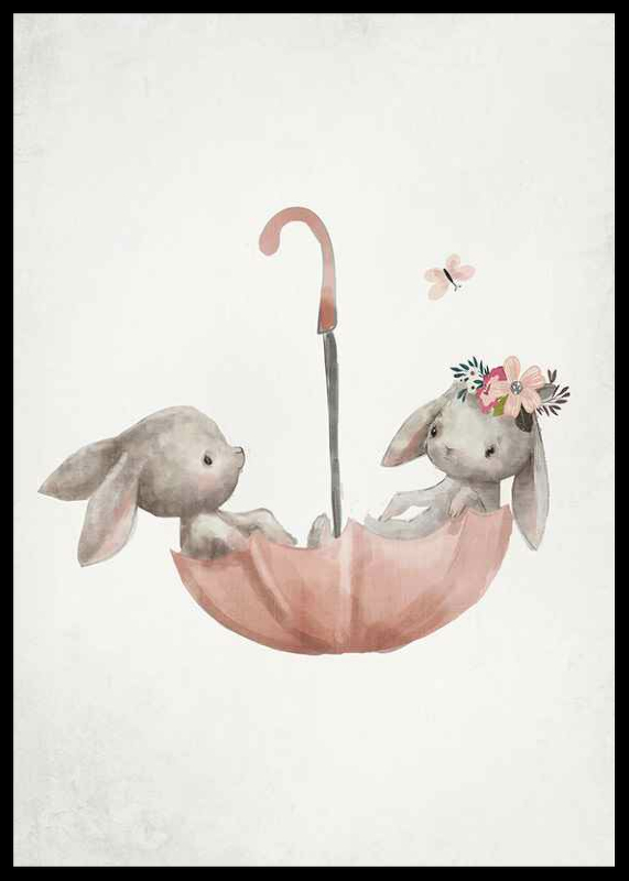 Watercolor Rabbit Friends-2