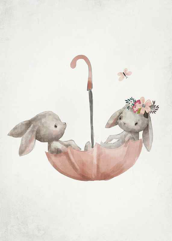 Watercolor Rabbit Friends-3