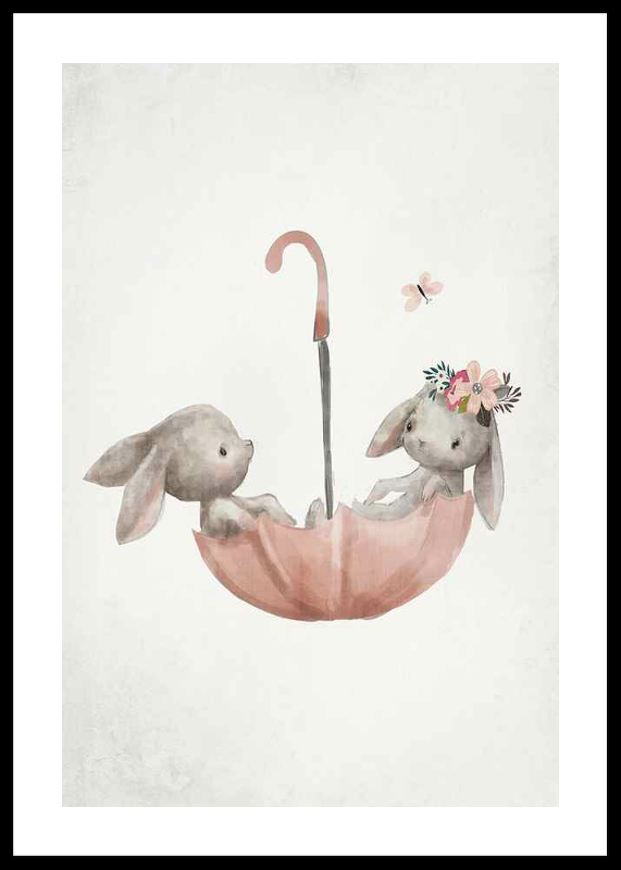 Watercolor Rabbit Friends-0