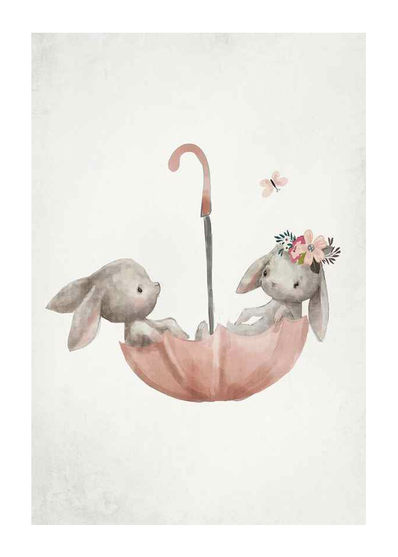 Watercolor Rabbit Friends-1