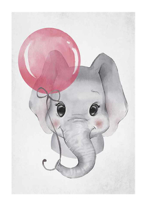 Elephant Pink Balloon-1