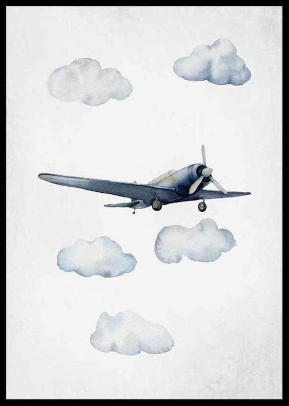 Watercolor Airplane-2
