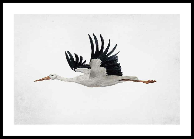 Watercolor Stork-0