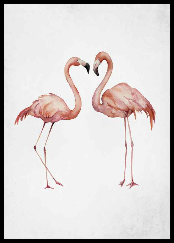 Watercolor Flamingos-2