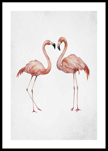 Watercolor Flamingos-0
