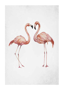 Watercolor Flamingos-1