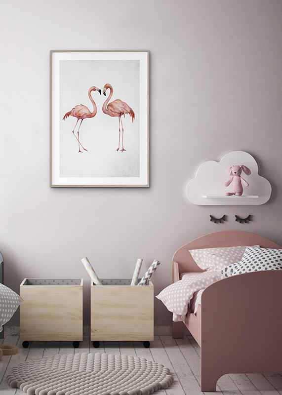 Watercolor Flamingos-4
