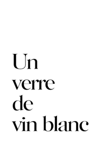 Poster Vin Blanc
