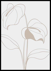 Line Art Flower No2-2