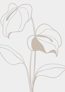 Line Art Flower No2-3