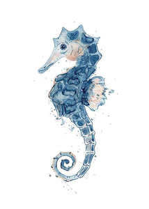 Blue Seahorse-1