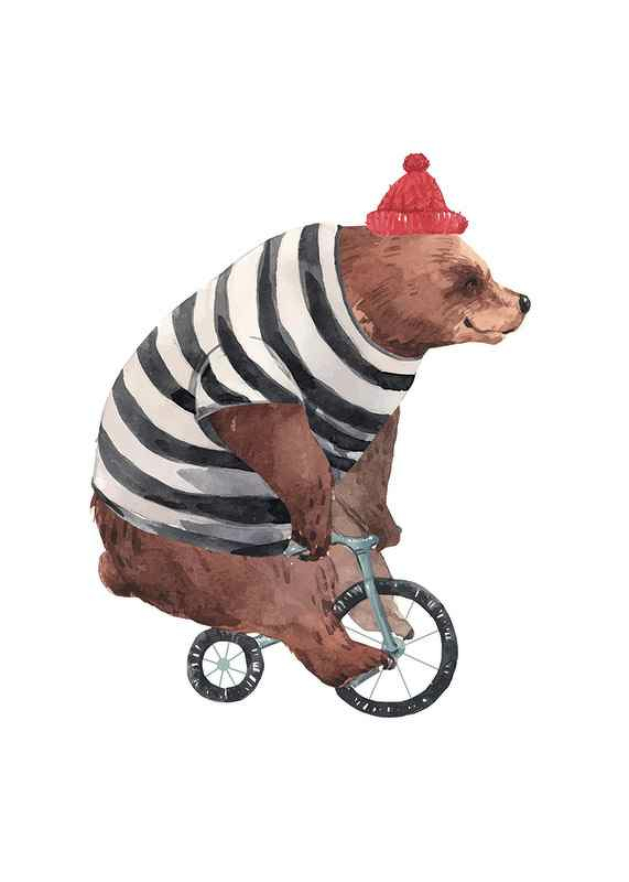 Bear On Bike-1