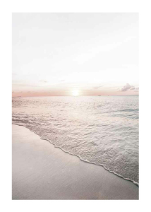 Poster Calm Beach Sunset