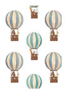 Poster Animals Air Balloons