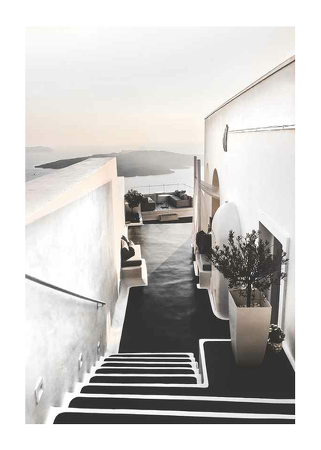 Poster Santorini Staircase