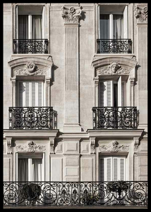 Parisian Building Facade-2