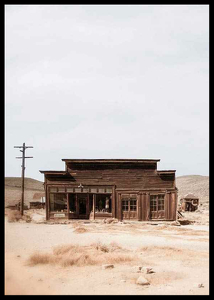 Wooden House In Desert-2