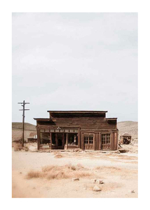 Wooden House In Desert-1