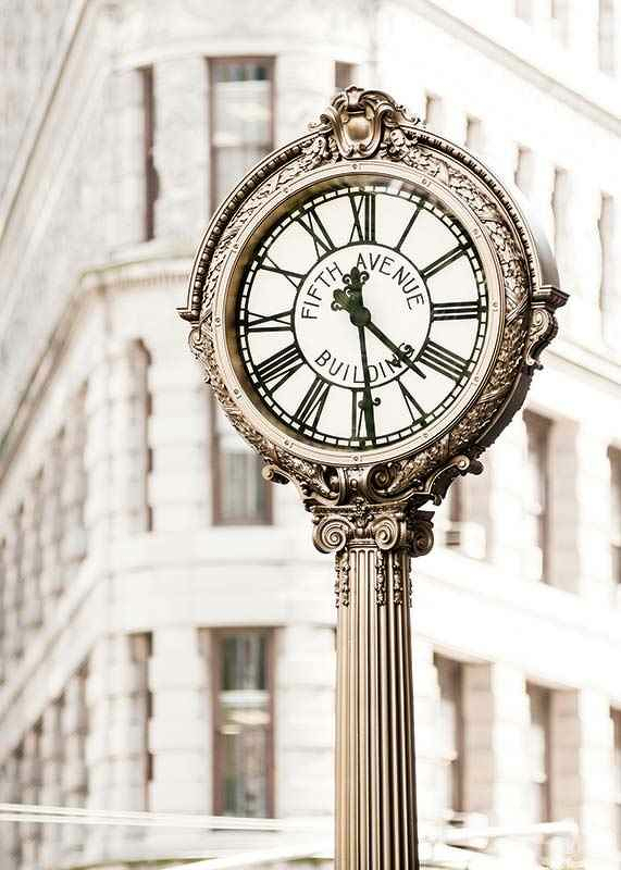 Fifth Avenue Building Clock-3