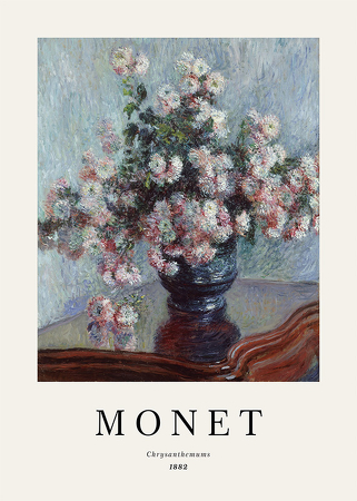 Poster Monet Chrysanthemums