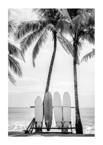 Surfing Boards On Beach-1