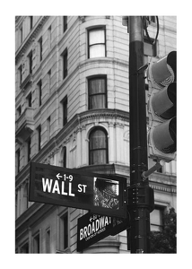 Poster Wall Street Sign