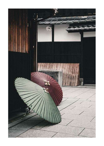 Poster Umbrellas In Kyoto