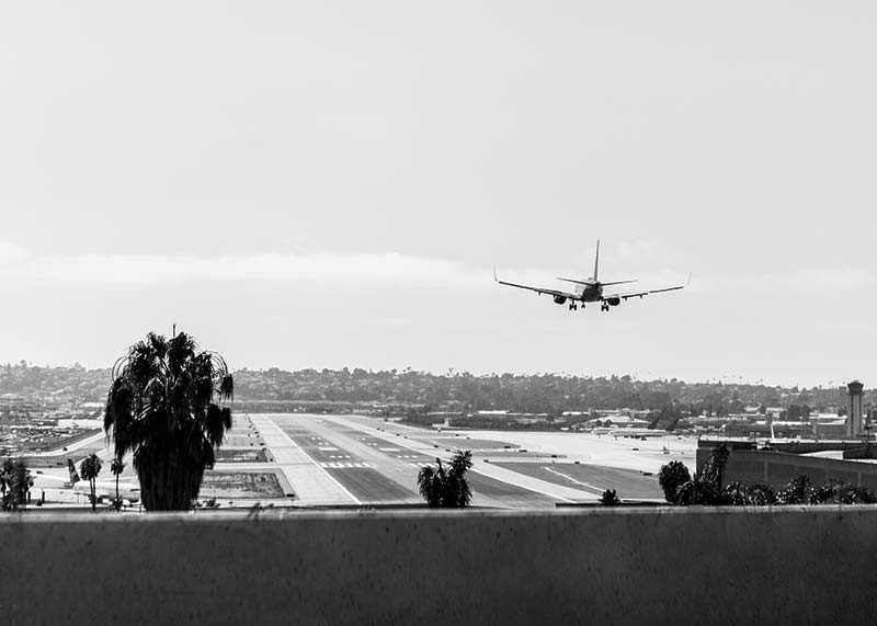 Airplane Over Runway-3