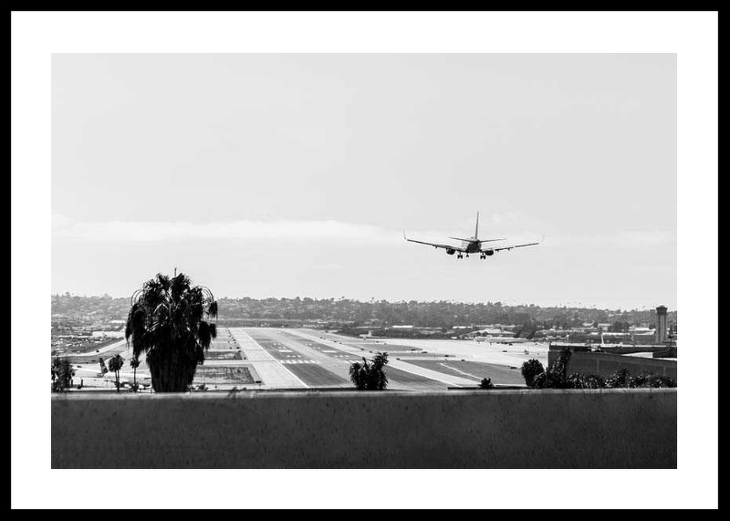 Airplane Over Runway-0