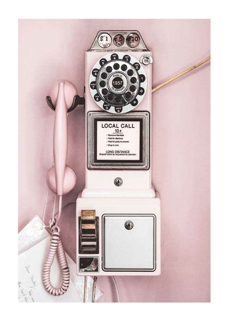 Poster Vintage Pay Phone