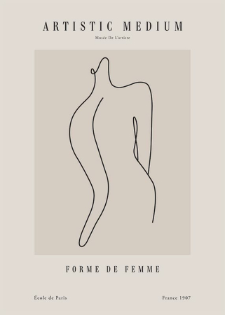 Poster Forme femme