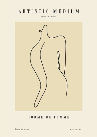 Poster Forme femme