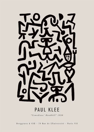 Poster Paul Klee Comedians